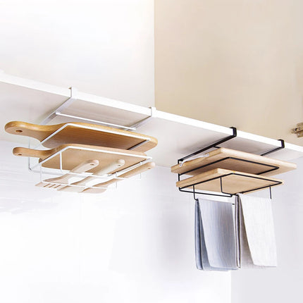 Double-Layer Metal Cutting Board Kitchen Shelf
