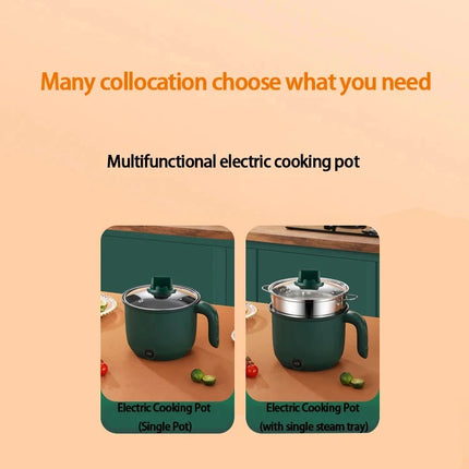 1.5L Mini Home Cooking Pot Multifunctional Rice Cooker Non Stick Pan Safety Material Potable Stockpot Utility Electrice