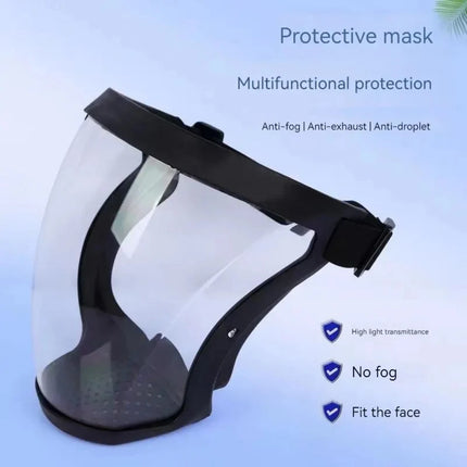 Dust-Resistant and Anti-Fog Transparent Mask: High-Definition, Fog-Free Welding Goggles with Head-Mounted Full-Face Protection
