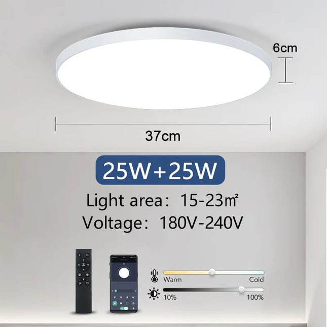 Smart LED Ceiling Lamp with Remote Control