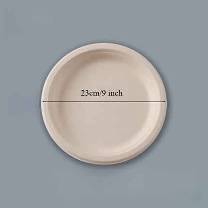 Disposable Plates For Parties Are Easy To Carry When Traveling Safe Healthy Waterproof Oil-proof Degradable plates