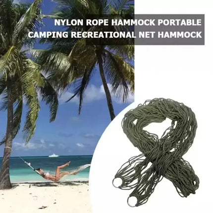 Portable Thickened Nylon Rope Hammock
