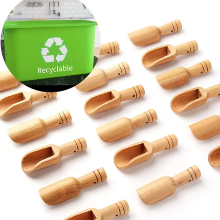 10/30/50/100pcs Coffee Mini Wooden Spoon Bath Salt Spoon Wooden Candy Spoon Laundry Detergent Spoon Set Baby Spoon Kitchen