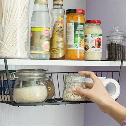Multi-Functional Hanging Wire Basket Rack