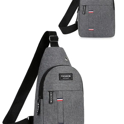 Chest Bag Men's One Shoulder Crossbody Bag Large Capacity Outdoor Sports And Leisure Fashion Small Shoulder Bag Large Capacit