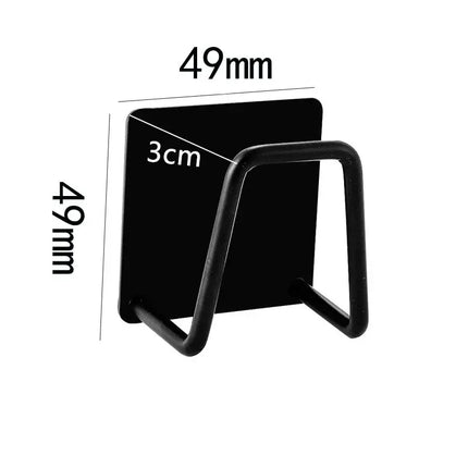 Kitchen Sponge Racks Self Adhesive Sink Sponges Drain Drying Rack Holders Stainless Steel Wall Hooks Home Storage Hook Organizer