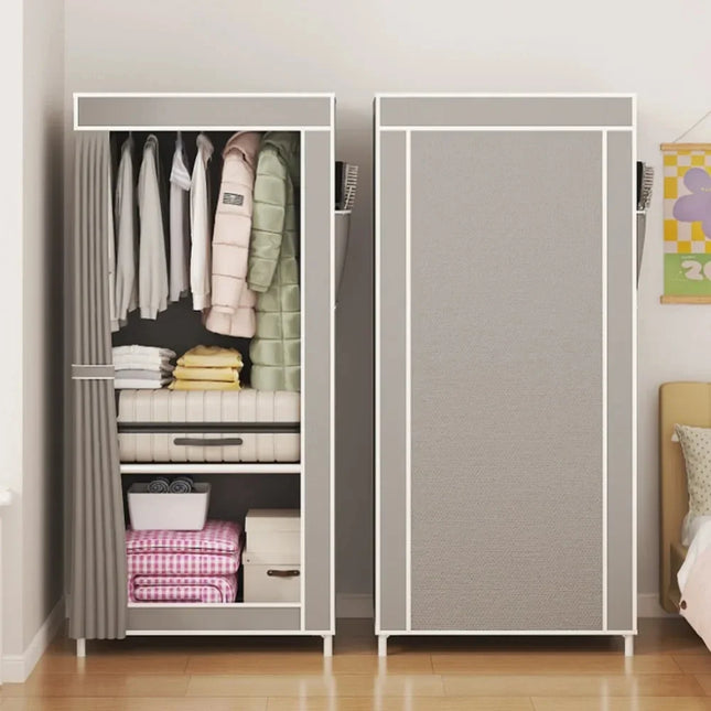 Foldable Fabric Wardrobe Dustproof Storage