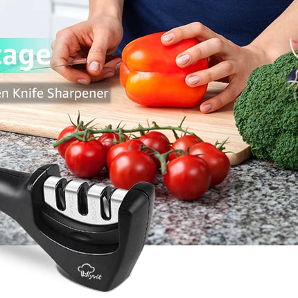 Knife Sharpener Professional Sharpening Stone Whetstone Grindstone 2/3/4 Stages Kitchen Knives Scissor Grinder Stone Householder