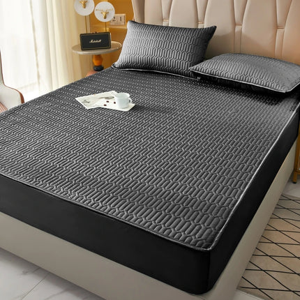 Waterproof Fitted Sheet, Thickened Quilted 100% Waterproof Mattress Cover, Mattress Protector, Bed Cover For Living Room 160x200