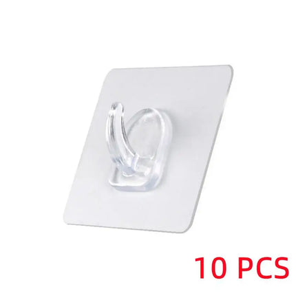 5/10/PCS Super Glue Hook Transparent Strong Self Adhesive Key Towel Door Wall Hanger For Hanging Kitchen Bathroom Accessories