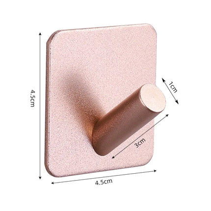 Self-adhesive Bathroom Hook Key Bag Shower Door Robe Towel Adhesive Hanger Kitchen Accessories For Organizer Wall Stickers Hooks