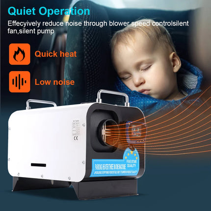 2/5/8KW All-in-one Air Diesel Parking Heater Car Heater Diesel Air Heater With Silencer Remote Control Truck Boat Bus RV Trailer