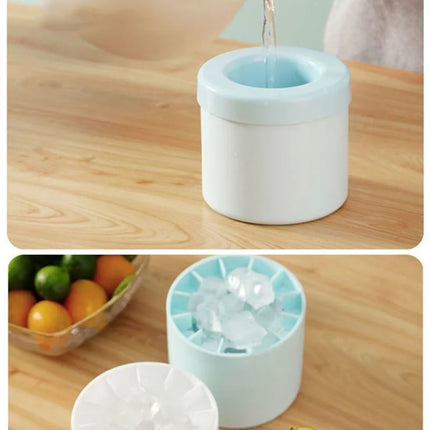 Silicone Ice Cube Mold Round Ice Bucket Summer Homemade DIY Refrigerator Freeze Ice Maker Creative Ice Cube Mold Barware Tools