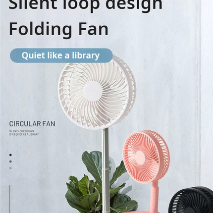 Retractable Fan USB Charging Folding Portable Mini Electric Fan Dormitory Outdoor Cooling Appliances Adjustable Home Fans