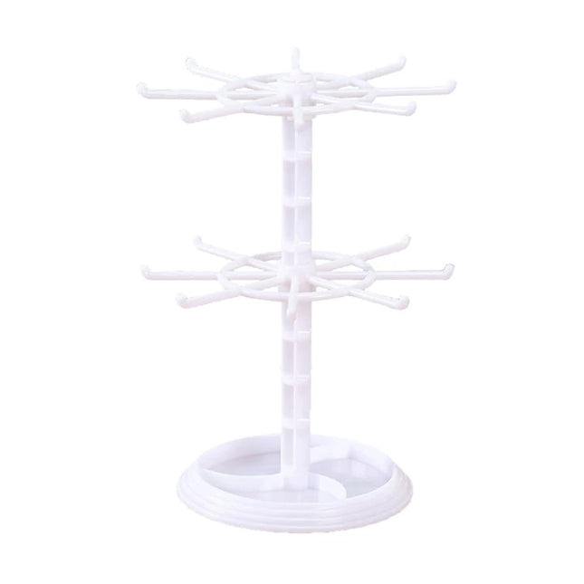 Jewelry Rotating Ring Display Holder Organizer Necklace Keychain Shelf Home Storage Rack For Earrings Watch Showcase