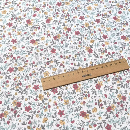 235xx50cm Floral Print Fabric with Small Patterns for Shirts, Dresses, DIY Crafts, and Bedding