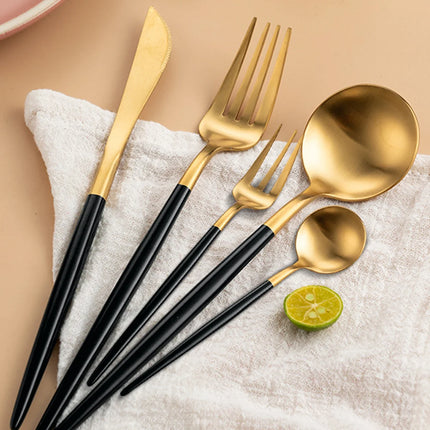 24-Piece Stainless Steel Dinnerware Set