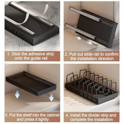 Sliding Pots and Pans Organizer
