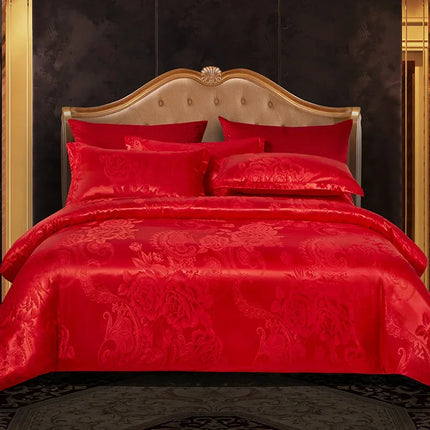 3pcs Duvet Cover and Pillow case Set No Filling,European Light Luxury Type Skin-Friendly Soft Fabric,For Family bedroom Bedding