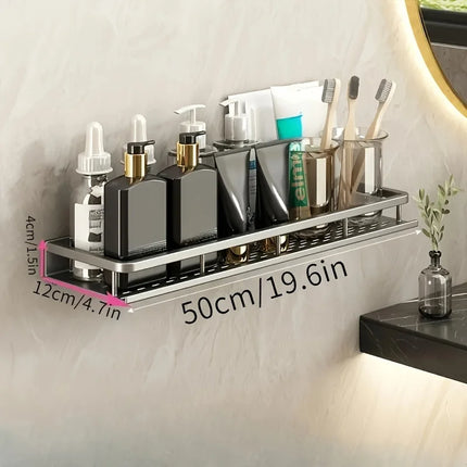 Aluminum Wall-Mounted Kitchen Spice Rack