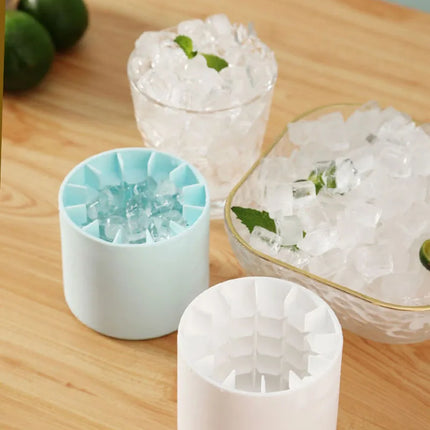 Silicone Ice Cube Mold Round Ice Bucket Summer Homemade DIY Refrigerator Freeze Ice Maker Creative Ice Cube Mold Barware Tools