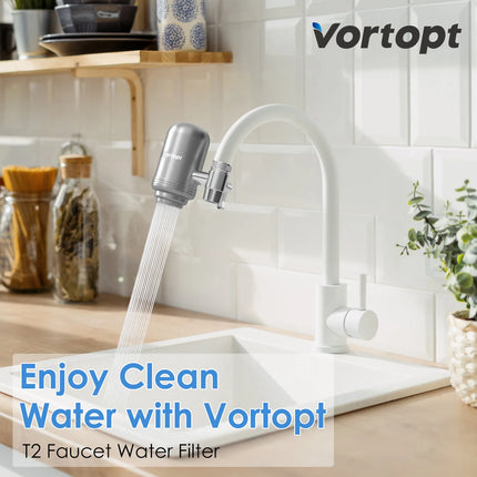 Stainless Steel Faucet Tap Water Filter Purifier System, NSF Certified Reduces Lead, Chlorine & Bad Taste Kitchen