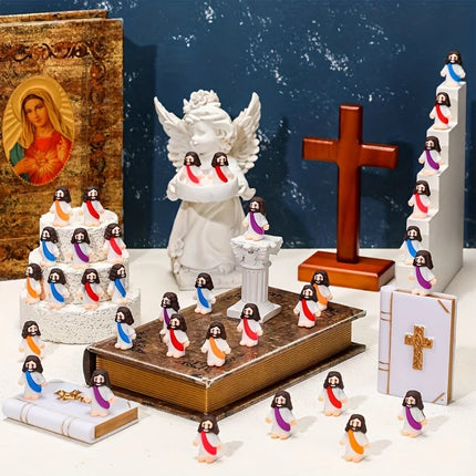 Easter Jesus Easter Mini Jesus Figurines Decorative Multifunctional Party Favors Sunday School Craft Multiple specification