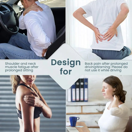 Shiatsu Neck and Shoulder Massager Heated Back Massager U Shape Deep Kneading Electric Massage Pillow For Neck Waist Leg Body