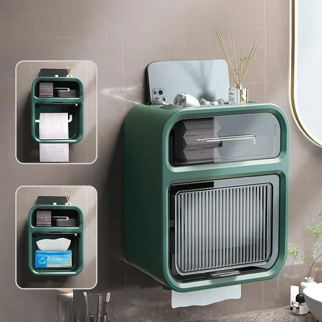 Wall-Mounted Bathroom Tissue Box