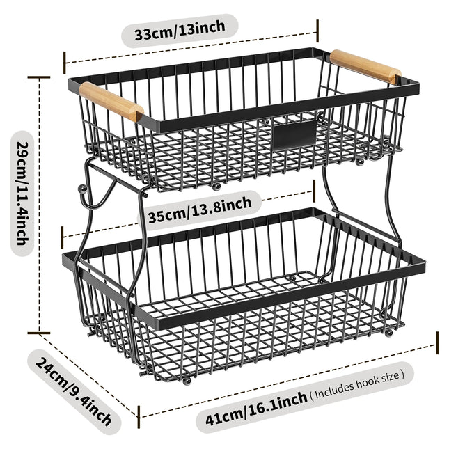 Stackable Metal Storage Basket