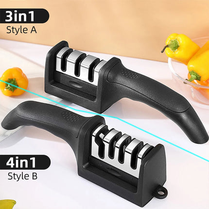 Knife Sharpener Professional Sharpening Stone Whetstone Grindstone 2/3/4 Stages Kitchen Knives Scissor Grinder Stone Householder