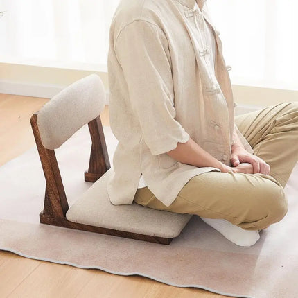 Chair with Back Support,Japanese Floor Chair,Back Jack for The Floor,Floor Seating,Tatami Floor Seats
