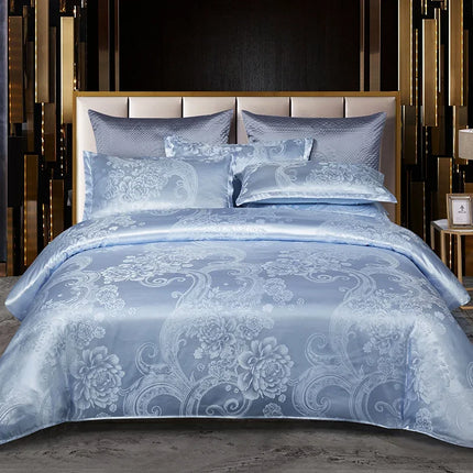 3pcs Duvet Cover and Pillow case Set No Filling,European Light Luxury Type Skin-Friendly Soft Fabric,For Family bedroom Bedding