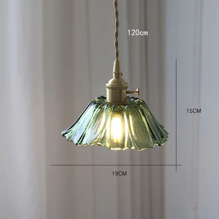 Vintage Glass Flower Pendant Lights