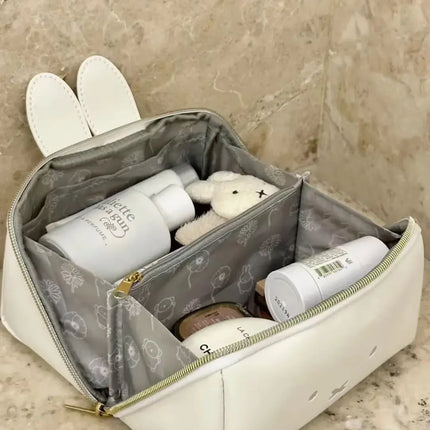 Kawaii Miffy Rabbit Cute Shape Hand Makeup Bag Multi-functional
