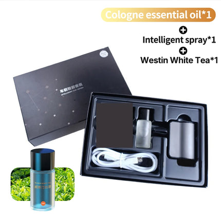Smart Car Air Freshener Fragrance Diffuser Mist Humidifier with Essential Oil 3 Gear Adjustable Aromatherapy Interior Accessory