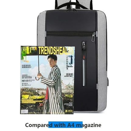 Waterproof Oxford Laptop Backpack for Men 15.6 Inch USB Charging Business Travel School Backpack High Capacity