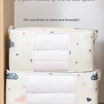Quilt Clothes Big Capacity Storage Bag Quilt Bedding Storage Closet Organizer Wardrobe Organizer Blanket Sorting Bags Dust-proof