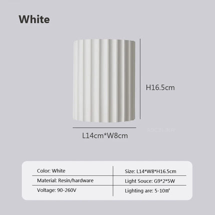 Nordic LED Resin Wall Lamp