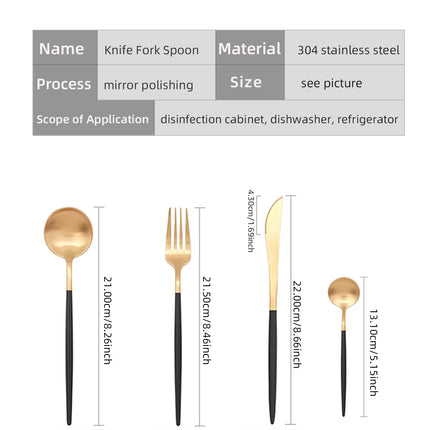24-Piece Stainless Steel Dinnerware Set