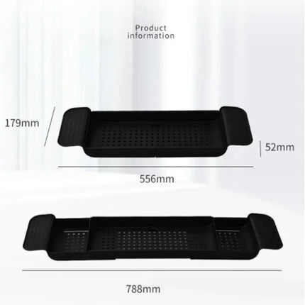 Extendable Bamboo Bathtub Shelf Tray