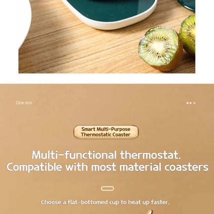 Electric Mug Warmer Heating Coaster 55°C for Coffee and Milk Tea Thermostatic Pad Heating Mat for Kitchen Use Beverage Heating