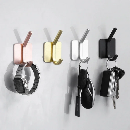 Self-adhesive Bathroom Hook Key Bag Shower Door Robe Towel Adhesive Hanger Kitchen Accessories For Organizer Wall Stickers Hooks