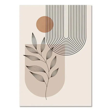 Bohemian Light-colored Canvas Block Prints