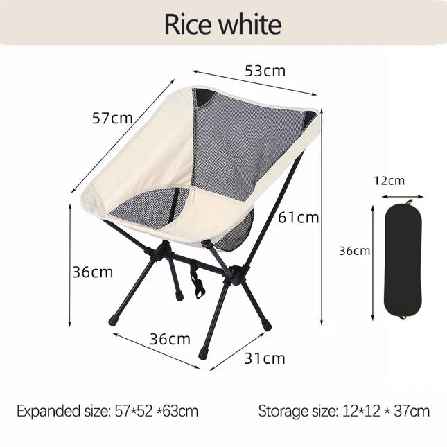 Outdoor Camping Portable Folding Moon Chair
