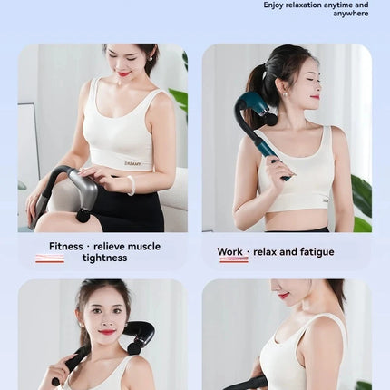 Smart Massage Gun Electric Massager Massage Hammer Rechargeable Home Handheld Hammer Back Artifact Body Massager