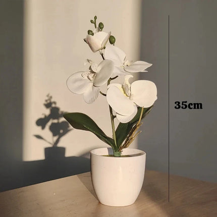 Bonsai Butterfly Orchid Artificial Potted Plant