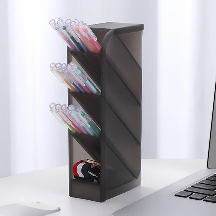 Multi-Layer Pen and Cosmetic Brush Holder