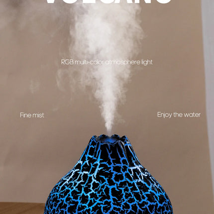 300ml Volcano Air Humidifier Desktop Electric USB Humidificadore Water Mist Diffuser Purifier Air Freshener With 7 Colors Night