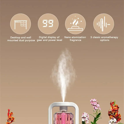 5 Gear Aroma Diffuser Fragrance Essential Oil Aromatherapy Machine Wall Mounted Humidifier Machine Air Freshener Bedroom Toilet